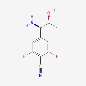 4-((1R,2R)-1-Amino-2-hydroxypropyl)-2,6-difluorobenzenecarbonitrile - 