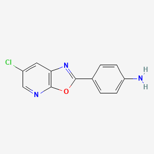 4-(6-Chlorooxazolo[5,4-b]pyridin-2-yl)aniline - 