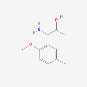 1-Amino-1-(5-fluoro-2-methoxyphenyl)propan-2-OL - 