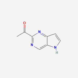 1-(5H-Pyrrolo[3,2-D]pyrimidin-2-YL)ethanone - 