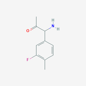 1-Amino-1-(3-fluoro-4-methylphenyl)acetone - 