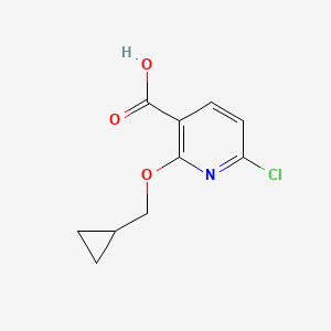 6-Chloro-2-(cyclopropylmethoxy)nicotinic acid - 