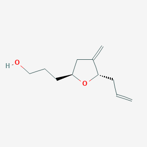 3-((2S,5S)-5-Allyl-4-methylenetetrahydrofuran-2-YL)propan-1-OL - 
