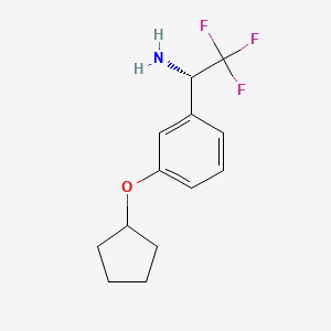 (1S)-1-(3-Cyclopentyloxyphenyl)-2,2,2-trifluoroethylamine - 