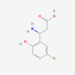 (3R)-3-Amino-3-(5-bromo-2-hydroxyphenyl)propanoic acid - 