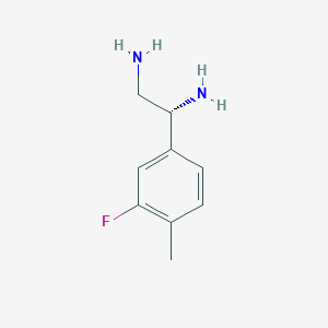 (1R)-1-(3-Fluoro-4-methylphenyl)ethane-1,2-diamine - 1213955-04-4