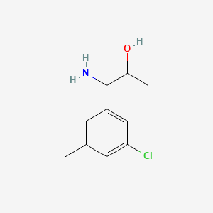 1-Amino-1-(3-chloro-5-methylphenyl)propan-2-OL - 