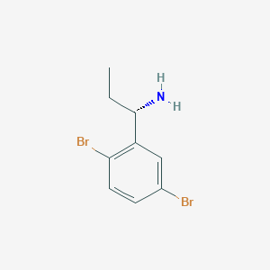 (S)-1-(2,5-Dibromophenyl)propan-1-amine - 