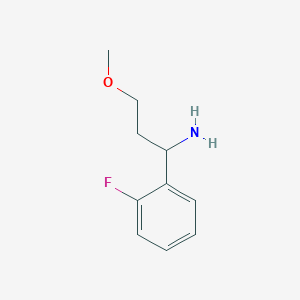 1-(2-Fluorophenyl)-3-methoxypropan-1-amine - 