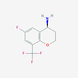 (S)-6-Fluoro-8-(trifluoromethyl)chroman-4-amine - 