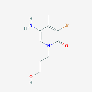 5-Amino-3-bromo-1-(3-hydroxypropyl)-4-methyl-1,2-dihydropyridin-2-one - 