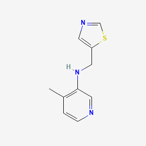 4-methyl-N-(1,3-thiazol-5-ylmethyl)pyridin-3-amine - 