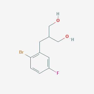 2-(2-Bromo-5-fluorobenzyl)propane-1,3-diol - 