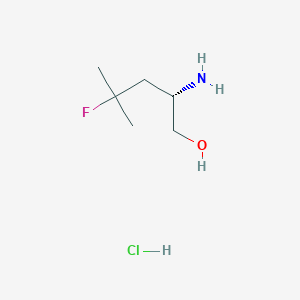 (2S)-2-amino-4-fluoro-4-methylpentan-1-ol;hydrochloride - 