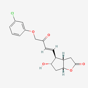 (3As,4S,5S,6aR)-4-[(E)-4-(3-chlorophenoxy)-3-oxobut-1-enyl]-5-hydroxy-3,3a,4,5,6,6a-hexahydrocyclopenta[b]furan-2-one - 67738-67-4