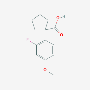 1-(2-Fluoro-4-methoxyphenyl)cyclopentane-1-carboxylic acid - 