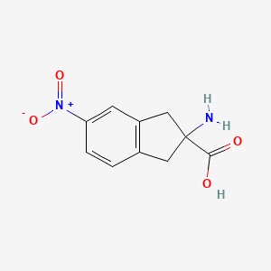 2-Amino-2,3-dihydro-5-nitro-1H-indene-2-carboxylic acid - 885953-17-3