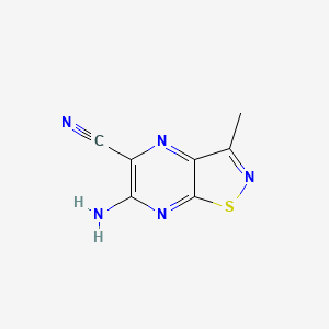 6-Amino-3-methylisothiazolo[4,5-B]pyrazine-5-carbonitrile - 67209-12-5
