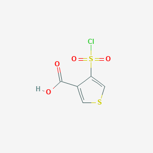 4-(Chlorosulfonyl)thiophene-3-carboxylic acid - 1375472-54-0