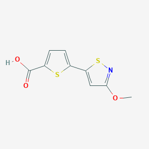 5-(3-Methoxy-1,2-thiazol-5-yl)thiophene-2-carboxylic acid - 