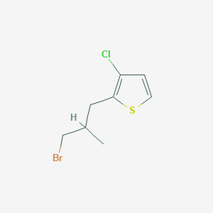 2-(3-Bromo-2-methylpropyl)-3-chlorothiophene - 