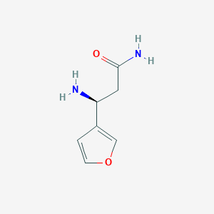 (3S)-3-amino-3-(furan-3-yl)propanamide - 