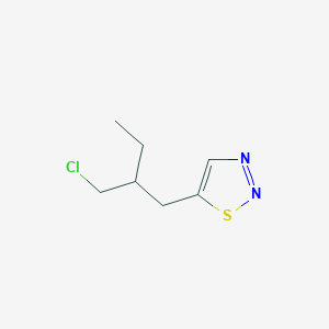 5-[2-(Chloromethyl)butyl]-1,2,3-thiadiazole - 