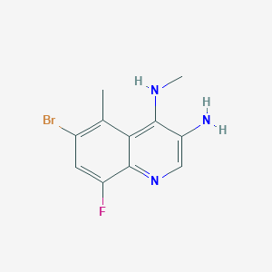 6-Bromo-8-fluoro-N4,5-dimethylquinoline-3,4-diamine - 