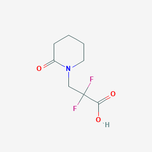 2,2-Difluoro-3-(2-oxopiperidin-1-yl)propanoic acid - 