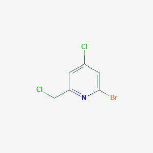 2-Bromo-4-chloro-6-(chloromethyl)pyridine - 1393550-36-1