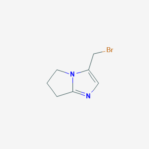 3-(Bromomethyl)-5H,6H,7H-pyrrolo[1,2-a]imidazole - 