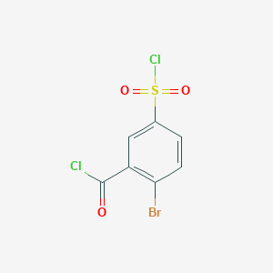 2-Bromo-5-(chlorosulfonyl)benzoyl chloride - 