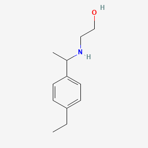 2-{[1-(4-Ethylphenyl)ethyl]amino}ethan-1-ol - 