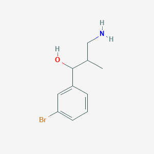 3-Amino-1-(3-bromophenyl)-2-methylpropan-1-OL - 