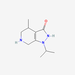 4-Methyl-1-(propan-2-yl)-1H,4H,5H,6H,7H-pyrazolo[3,4-c]pyridin-3-ol - 
