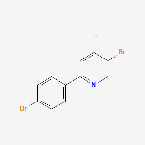 5-Bromo-2-(4-bromophenyl)-4-methylpyridine - 