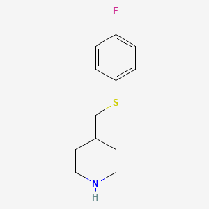 4-(((4-Fluorophenyl)thio)methyl)piperidine - 