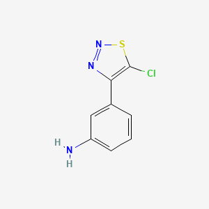 3-(5-Chloro-1,2,3-thiadiazol-4-yl)aniline - 