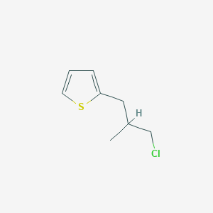 2-(3-Chloro-2-methylpropyl)thiophene - 