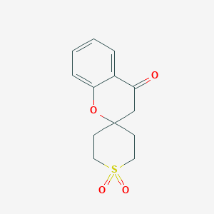 3,4-Dihydrospiro[1-benzopyran-2,4'-[1lambda6]thiane]-1',1',4-trione - 