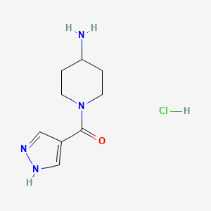 1-(1H-Pyrazole-4-carbonyl)piperidin-4-amine hydrochloride - 