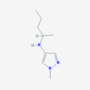 1-methyl-N-(pentan-2-yl)-1H-pyrazol-4-amine - 