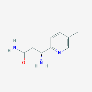 (3R)-3-Amino-3-(5-methylpyridin-2-yl)propanamide - 