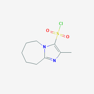 2-Methyl-5H,6H,7H,8H,9H-imidazo[1,2-a]azepine-3-sulfonyl chloride - 