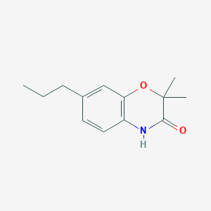 2,2-Dimethyl-7-propyl-3,4-dihydro-2H-1,4-benzoxazin-3-one - 