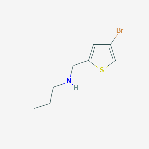 [(4-Bromothiophen-2-yl)methyl](propyl)amine - 