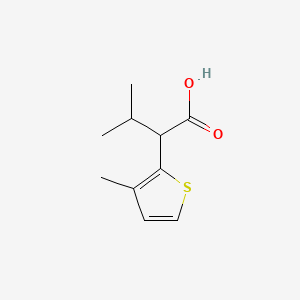 3-Methyl-2-(3-methylthiophen-2-yl)butanoic acid - 