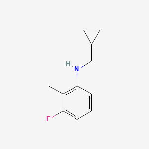 N-(cyclopropylmethyl)-3-fluoro-2-methylaniline - 