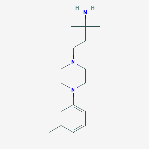 2-Methyl-4-[4-(3-methylphenyl)piperazin-1-yl]butan-2-amine - 