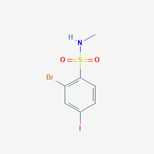 2-Bromo-4-iodo-N-methylbenzene-1-sulfonamide - 